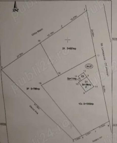 Teren intravilan, 2392 mp, front 57 m, zona Luncsoru