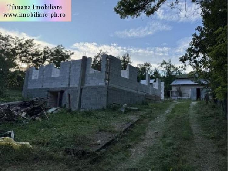 Casa in constructie de vanzare: Aricesti Zeletin,(teren 3100 mp)