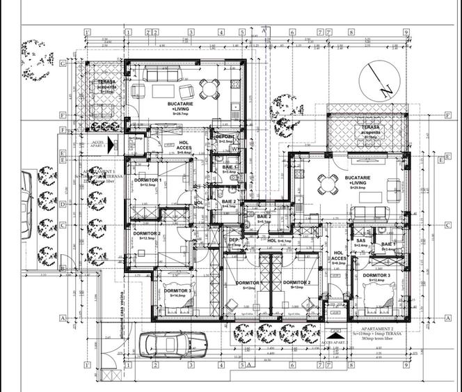 Duplex 4 camere  3 dormitoare | Curte amenajata | Mosnita-Noua - 11