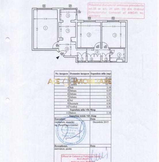 3 Camere de vanzare | Salajan | Metrou | Boiler |  Renovat