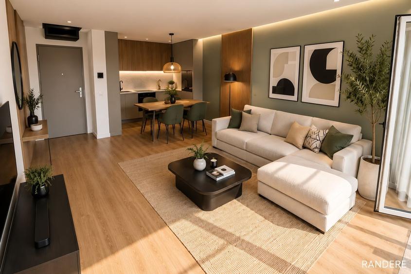 Apartament 2 camere, finisat in ansamblu Hexagon ERA Roots