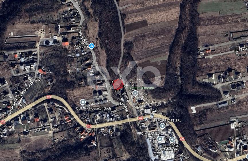 Teren de vânzare Smeura – 1018 mp într-o zonă liniștită și aerisită