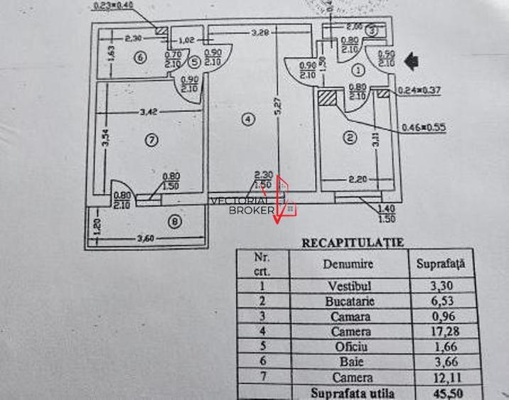 TRAPEZULUI METROU / 2 CAMERE LA CHEIE