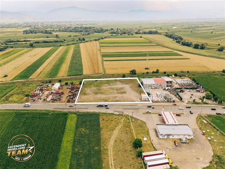 7.000 mp teren industrial premium la DN11, acces TIR, post trafo, Brasov . Sf. G