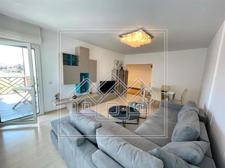 Apartament decomandat, cu 2 camere - 77 mp utili - Mobilier de Lux