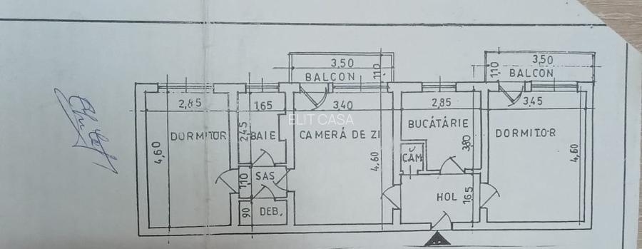 Apartament cu 3 camere, etajul 1/4, zona Podu Ros - 7