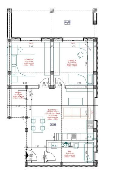 Bloc nou ESO. 1,2,3 Camere . Finisaje la alegere. Terasa 20 mp. - 8