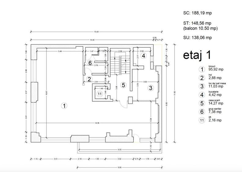 SPATIU DE BIROURI IN ZONA KISELEFF – AVIATORILOR!