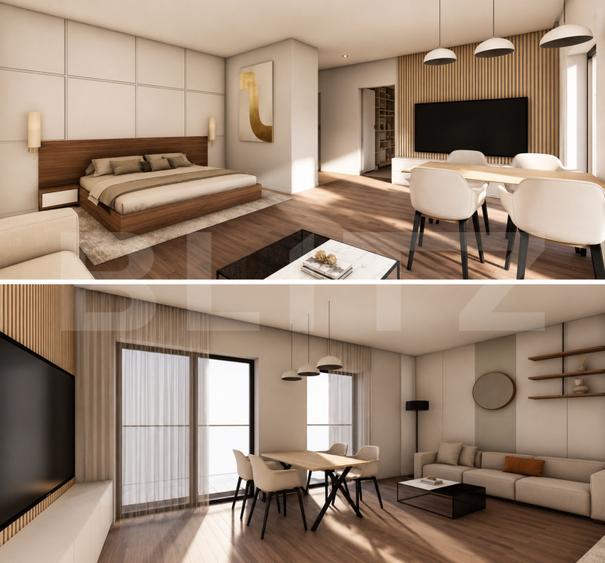 Studio, 56.22 mp, ansamblu cu 0% Comision la Achiziție, zona Calea Severinului