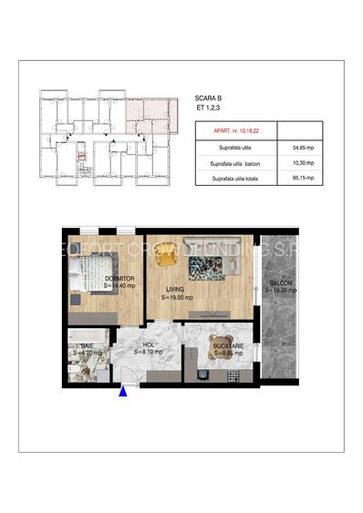 Ap 2 camere DECOMANDAT, 2 lifturi, INCALZIRE IN PARDOSEALA,  PREDARE SEPTEMBRIE - 14