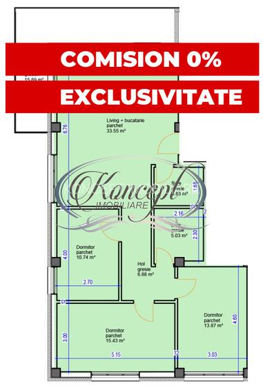Penthouse pe str. Sub Cetate, TVA si finisaje incluse in pret - 11