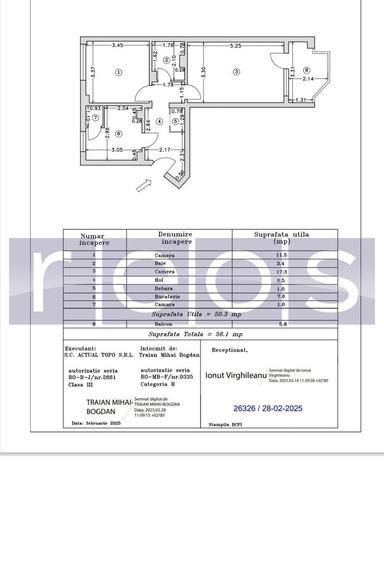 VANZARE 2 CAMERE | CALEA DOROBANTI | DECOMANDAT | BALCON SPATIOS