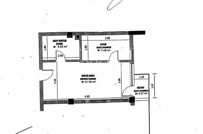 Apartament 1 Camera | 34 Mp | Balcon | Modern | Plopilor Platinia - 10