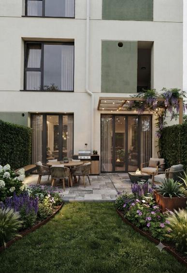 Apartament 40 mp +gradina 50 mp, teren in proprietate