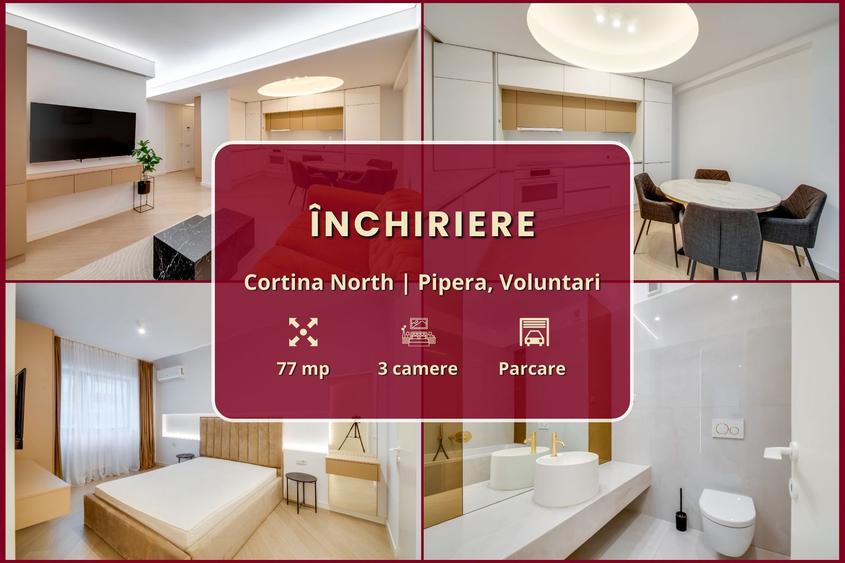 Cortina North || 3 camere || 2 dormitoare || Parcare