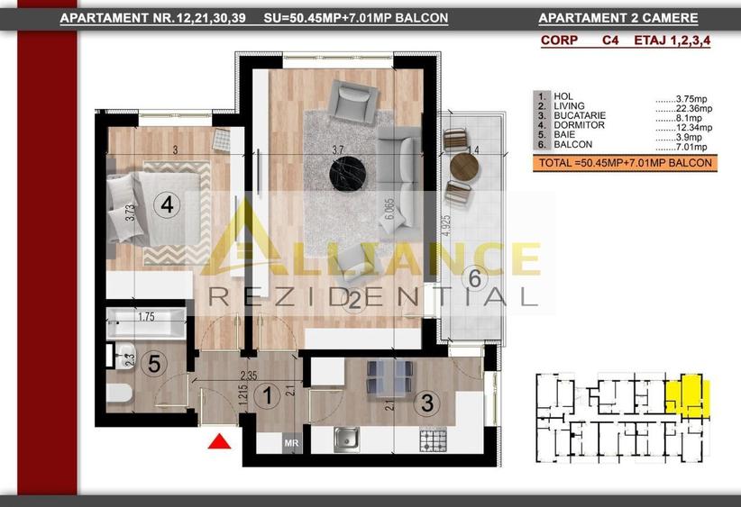 APARTAMENT 2 CAMERE DECOMANDAT