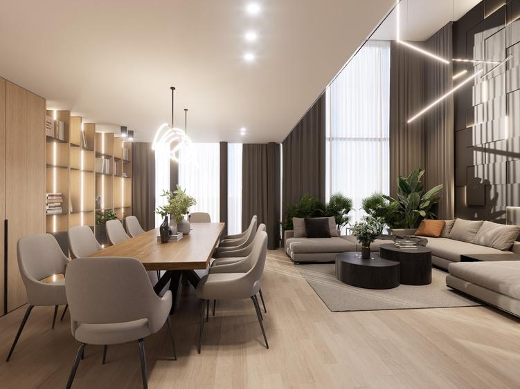 Penthouse Modern 3 Niveluri | 4 Parcari | Terase | Design Contemporan