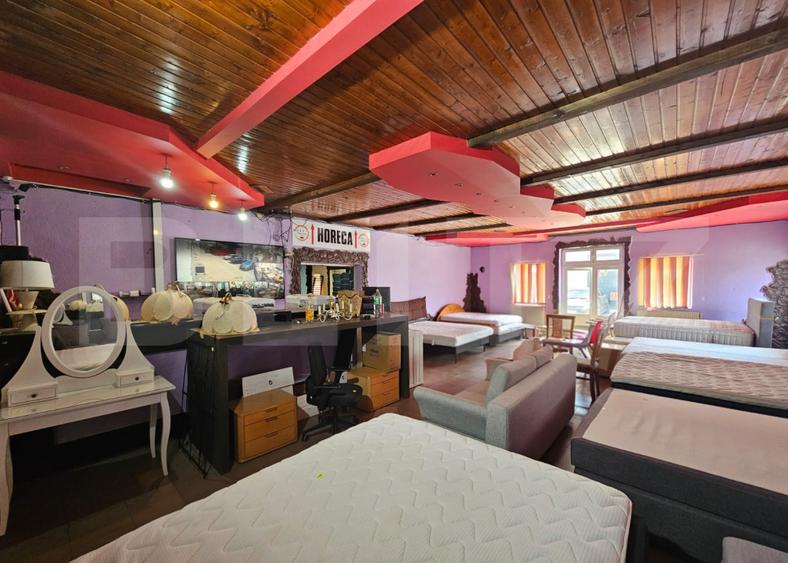 Spațiu comercial 620 mp, fost restaurant, 5 încăperi, 2 birouri, zona Sebeș