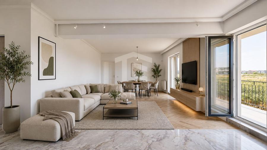 DOBROESTI - Stejarului | 3 Camere cu Curte + Parcare | Bloc 2025