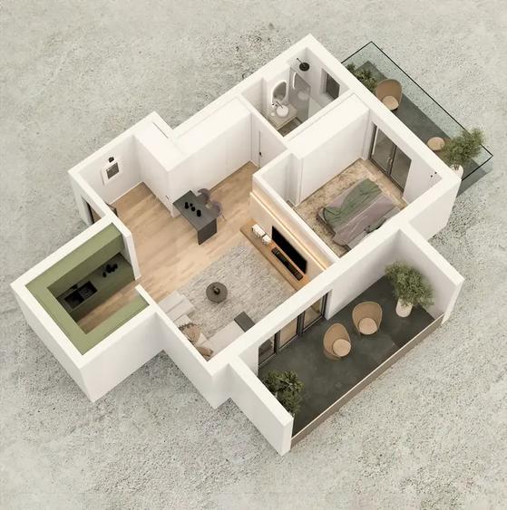 OPERA TEI || 2 CAMERE CU 2 TERASE DE 19.97MP || LACUL TEI || PARCUL CIRCULUI