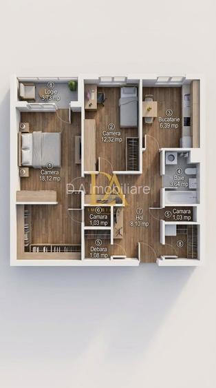 0% COMISION 2 CAMERE DECOMANDAT | PIAȚA DOMENII – ION MIHALACHE - 8