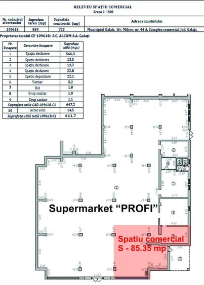 Spatiu comercial langa Profi - Micro 40