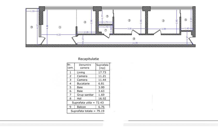 Apartament 3 camere  79 mp  Parcare inclusa Bloc boutique 2025 - 10