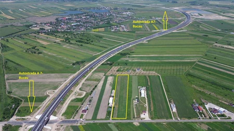 Teren 14.300 mp, D=50 ml, langa nod autrostrada A7