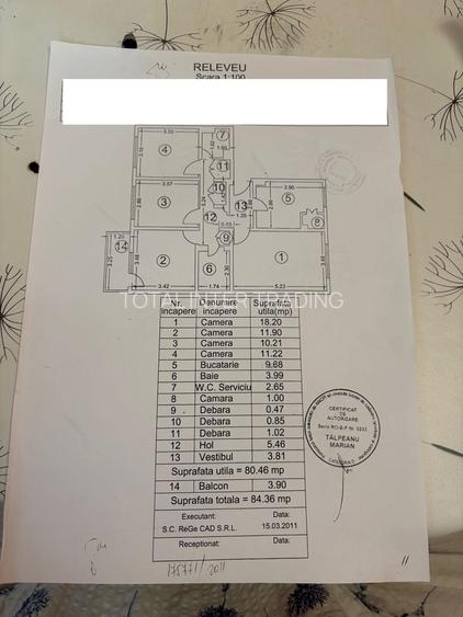 Vanzare-Militari-Gorjului-4 camere-1/4-decomandat--2 gr sanitare-bl 86-174900 E - 4