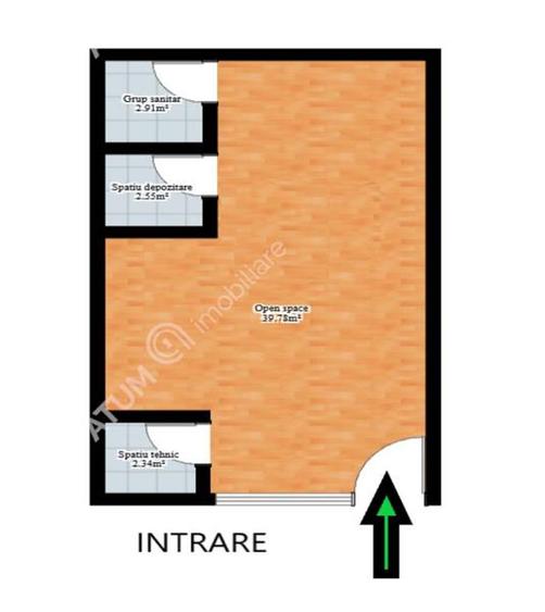 Spatiu comercial cu vitrina loc parcare in Turnisor Sibiu