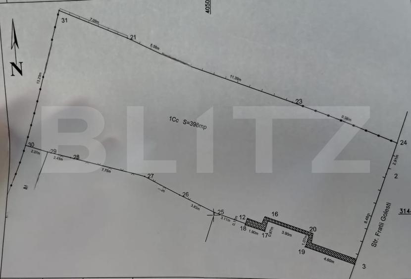 Teren 398mp, zona Piata Mare