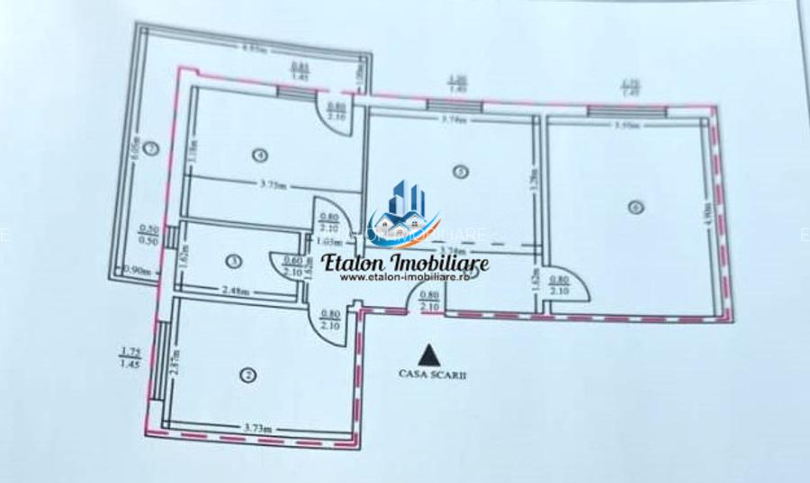 Apartament 3 camere decomandat zona Petrodava, Precista - 9