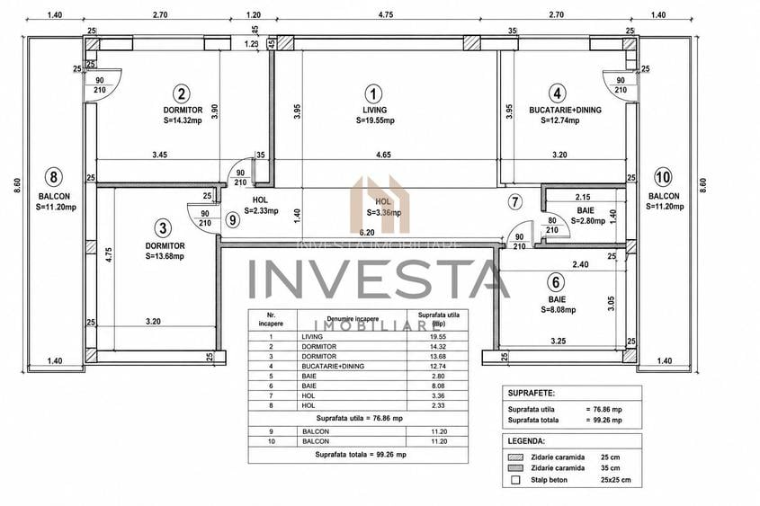 Apartament cu 3 camere , singur pe nivel, loc de parcare, Buna Ziua - 1