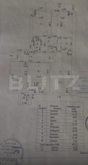 Apartament 4 camere, 85,21mp, zona Calea Bucuresti