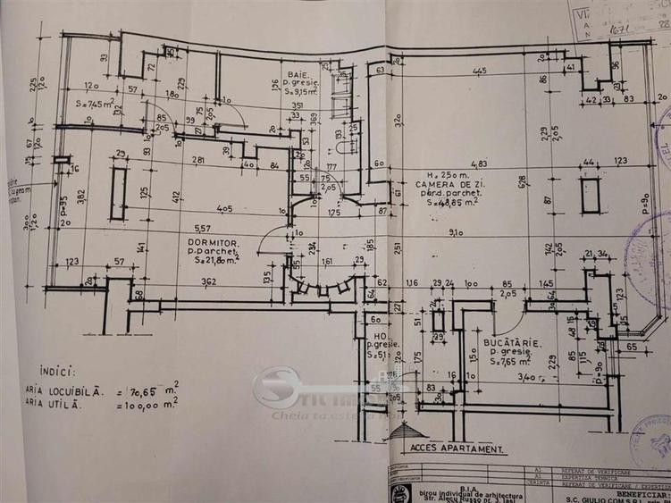 Apartament 100 mp, Bulevardul Nicolina – Rond Vechi, mobilat și utilat