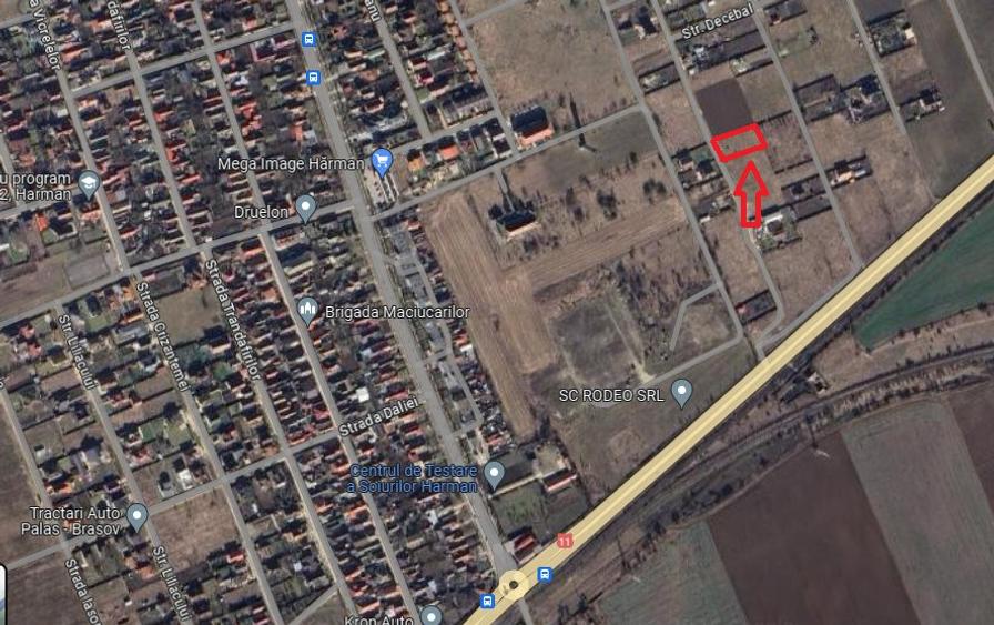 Teren Intravilan Harman Zona Str.Decebal
