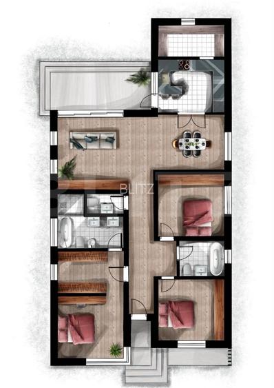 Exclusivitate! Casa individuala, 164 mp, 800 mp teren, in Mihai Viteazu - 5