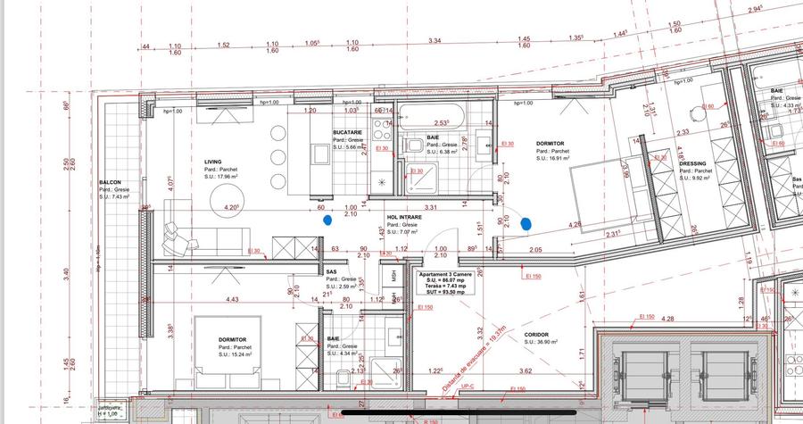 Unirii, apartament 4 camere sp 99 mp, an 2020