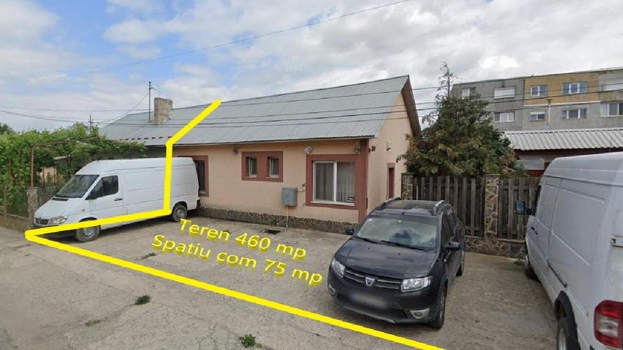 Spațiu comercial 75 mp + teren 460 mp, stradal - zonă mixtă (rezidenția