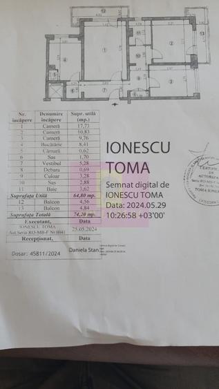 Apartament 3 camere Vergului-Morarilor la metrou