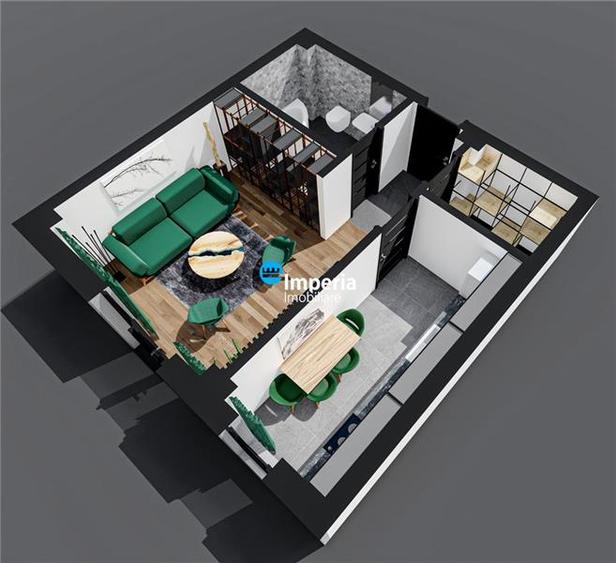 Apartament 1 cam D, Bl nou, 42 mp