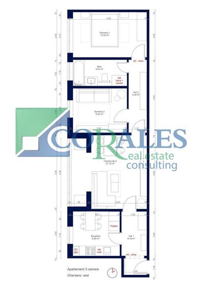 Zona Circumvalatiunii - Zona Favorit | Apartament 3 camere LUX | Gata de mutare