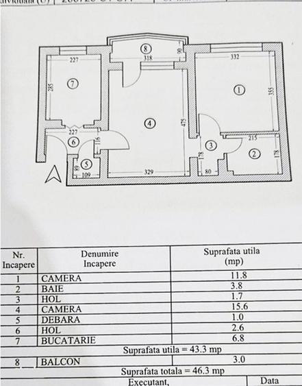 Apartament 2 camere - Dacia/Tomis III - 85.000 euro (Cod E11+E12)
