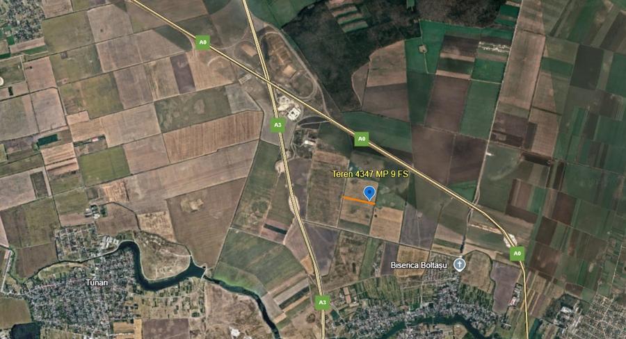 Vanzare Teren 4.347 MP Intravilan Tarla 10-Ștefăneștii de Jos, Zonă nod A3 – A0