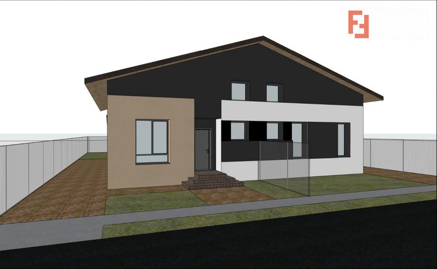 Duplex cu 3 camere, 76 mp utili si 300 mp teren, de vanzare in Sacalaz