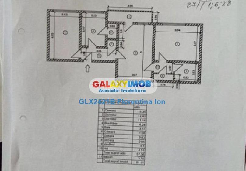 9111 Apartament 3 camere Grivita-Caraiman