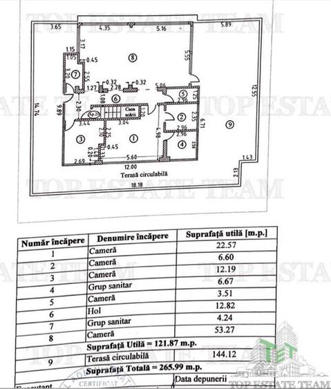 Apartament 5 camere, 265 mp, zona Campus, Constanta