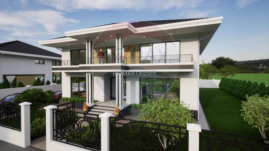 Vilă modernă P+1 în Ghimbav | 330 mp utili | Teren 815 mp - la roșu - 2
