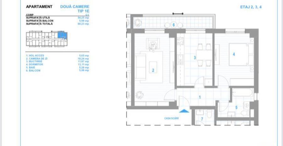 Ap. 2 cam D finisaje premium Bucium-Visan 0% comision,105,402 EUR