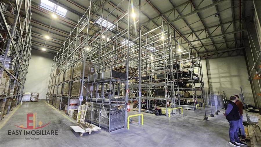 Hala depozitare, centru logistic, 1.500 paleti, sistem de rafturi, inaltime 13 m